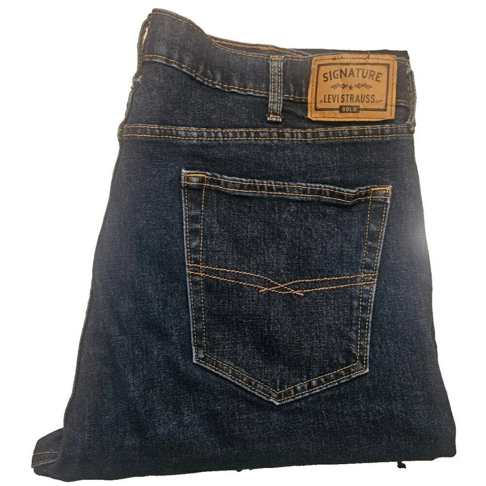 Levi's Jeans Men's 42Wx 32L Medium Wash Gold Signature Relaxed Fit